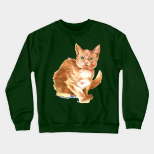 Curiosity's Orange Kitten Crewneck Sweatshirt